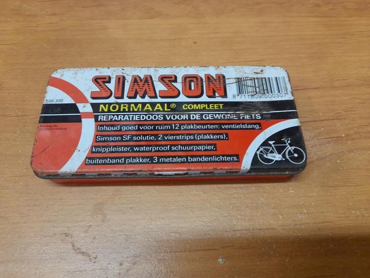 Oude Simson normale patchbox, Verzamelen, Merken en Reclamevoorwerpen, Gebruikt, Overige typen, Verzenden