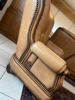 Zetel 1 persoon, Huis en Inrichting, Fauteuils, Ophalen, Leer, Zo goed als nieuw, 75 tot 100 cm