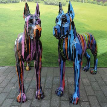 Decobeeld Duitse dog set beschikbaar voor biedingen