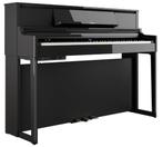 Roland LX-5 PE piano zwart hoogglans + bank + hoofdtelefoon, Ophalen, Zwart, Nieuw, Piano