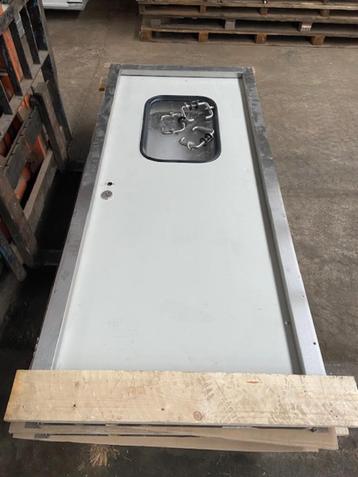 3 STALEN DEUREN 2090X800MM inox kader venster beschikbaar voor biedingen