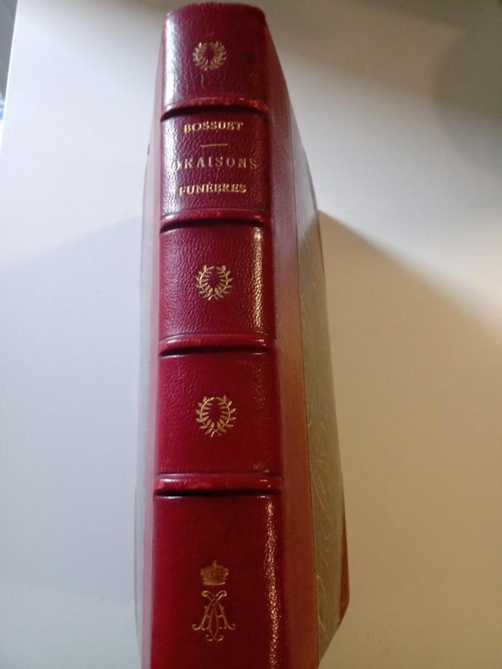 BOSSUET Morroquin Begrafenisrede Prins van Aranberg 1895, Antiek en Kunst, Antiek | Boeken en Manuscripten, Ophalen of Verzenden