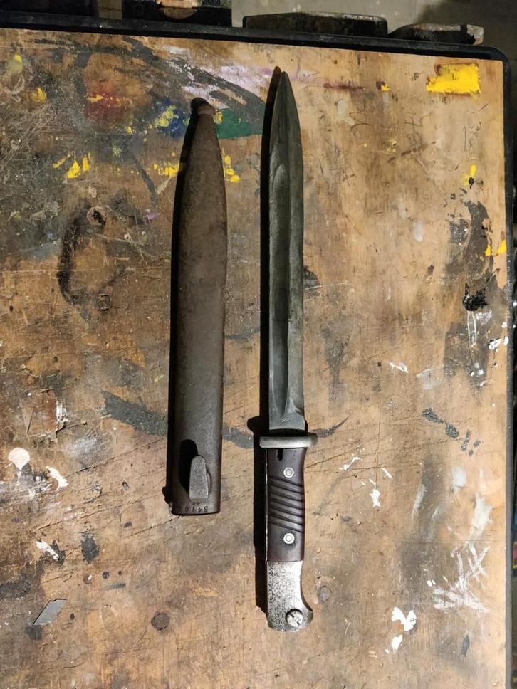 Origineel WWII Duits 98K Bayonetmes en schede, Verzamelen, Militaria | Tweede Wereldoorlog, Ophalen