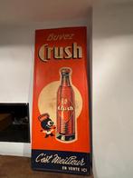 Plaque TOLE EMBOUTIE  PUBLICITE Buvez CRUSH, Collections, Marques & Objets publicitaires, Enlèvement, Utilisé, Panneau publicitaire