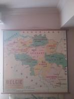 SCHOOLKAART BELGIE, Antiek en Kunst, Ophalen of Verzenden, Aardrijkskunde