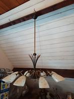 Vintage luster met 8 lichtpunten, Huis en Inrichting, Lampen | Vloerlampen, Ophalen, Zo goed als nieuw