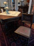 Table ancienne avec 6 chaises de style malinois, Enlèvement