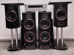 B&W sets met of zonder Onkyo receiver als nieuw, Ophalen of Verzenden, Zo goed als nieuw, Bowers & Wilkins (B&W), 120 watt of meer