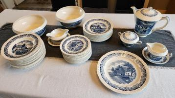 Eetservies Boerenhoeve blauw beschikbaar voor biedingen