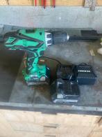 Hichoki boormachine 18 v,met lader en 2 baterijen, Ophalen, Gebruikt, Boormachine