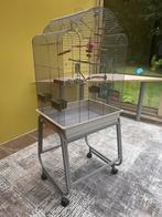 Vogelkooi met standaard & accessoires – 140 cm, Dieren en Toebehoren, Ophalen, Vogelkooi