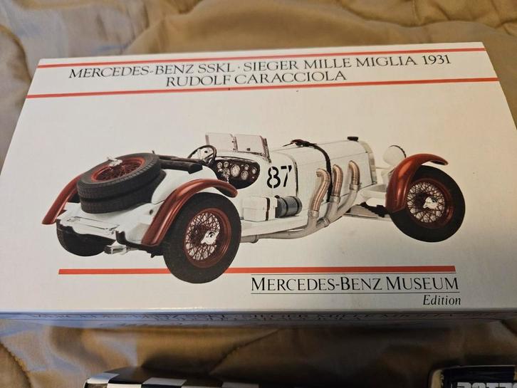 Eigen collectie mercedes sskl 1931 uit museum, Hobby en Vrije tijd, Modelauto's | 1:24, Zo goed als nieuw, Auto, Ophalen of Verzenden