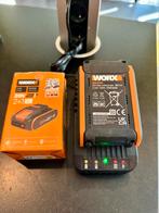 Batterie Worx WA3639 et Charger, Tuin en Terras, Robotmaaiers, Ophalen of Verzenden, Zo goed als nieuw, Worx