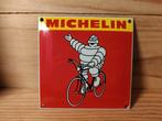 Geëmailleerde Michelin-plaat, Verzamelen, Ophalen of Verzenden, Zo goed als nieuw, Reclamebord