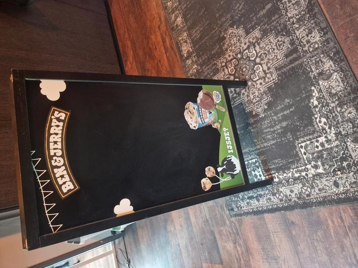 Ben&Jerry stoepbord, Huis en Inrichting, Woonaccessoires | Memoborden, Zo goed als nieuw, Krijtbord, Ophalen