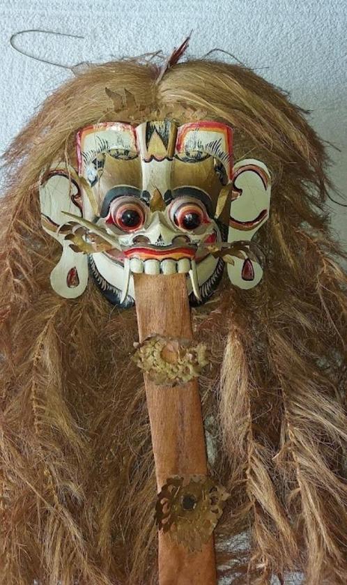 VINTAGE Balinees RANGDA masker, Antiquités & Art, Art | Art non-occidental, Enlèvement