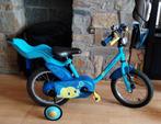 kinderfiets met poppenstoeltje 14 inch, Fietsen en Brommers, Fietsen | Kinderfietsjes, Ophalen, Zijwieltjes, Gebruikt, B-Twin