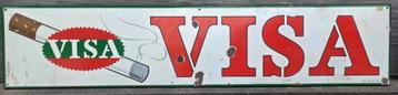 Plaque emaille cigarette visa beschikbaar voor biedingen