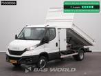 Iveco Daily 35C16 3.0L Kipper met Kist 3,5t Trekhaak Dubbell, Stof, Gebruikt, 4 cilinders, Iveco