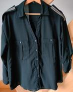 Modieuze blouse zwart met steentjes. Unigirl Paris, Medium, Taille 38/40 (M), Enlèvement ou Envoi, Comme neuf, Unigirl Paris