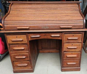 Vintage amerikaans bureau met rolluik, Enlèvement