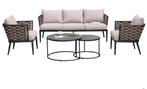 Feel Home - Luxe Brezza Loungeset met Duo Salontafel, Tuin en Terras, Tuinsets en Loungesets, Nieuw, Ophalen of Verzenden, Bank
