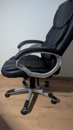 Bureaustoel in lederlook, zo goed als nieuw, Huis en Inrichting, Bureaustoelen, Ophalen, Zwart, Zo goed als nieuw, Bureaustoel