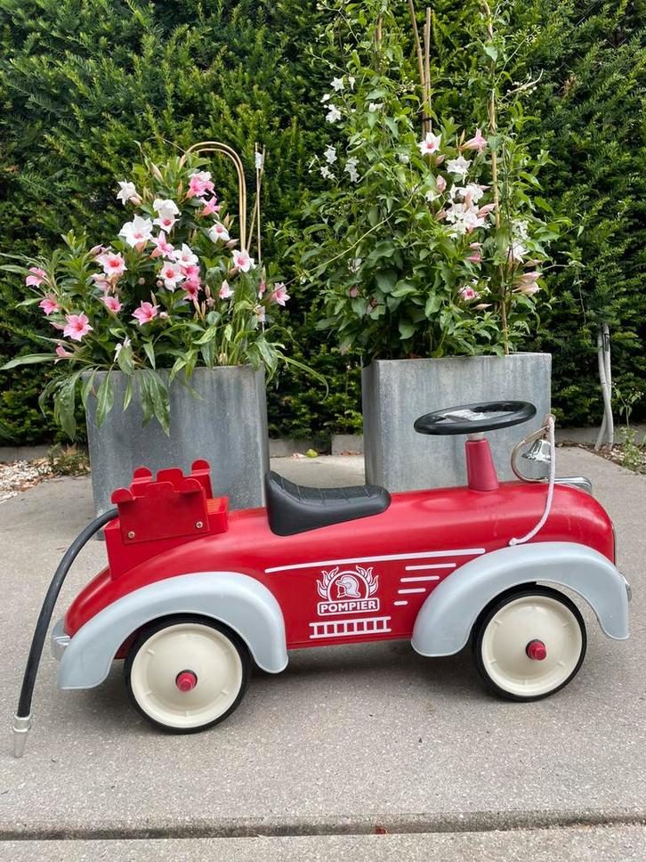 Baghera Pompier loopauto – met echte bel, Kinderen en Baby's, Speelgoed | Buiten | Voertuigen en Loopfietsen, Zo goed als nieuw