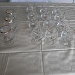 A vendre 15 verres napoléon cristal d'arques, Enlèvement
