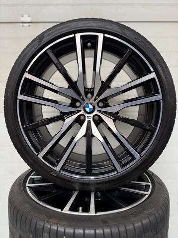 22’’ BMW X5 X6 G05 G06 VELGEN ZOMERBANDEN ORIG SET TPMS 742M beschikbaar voor biedingen