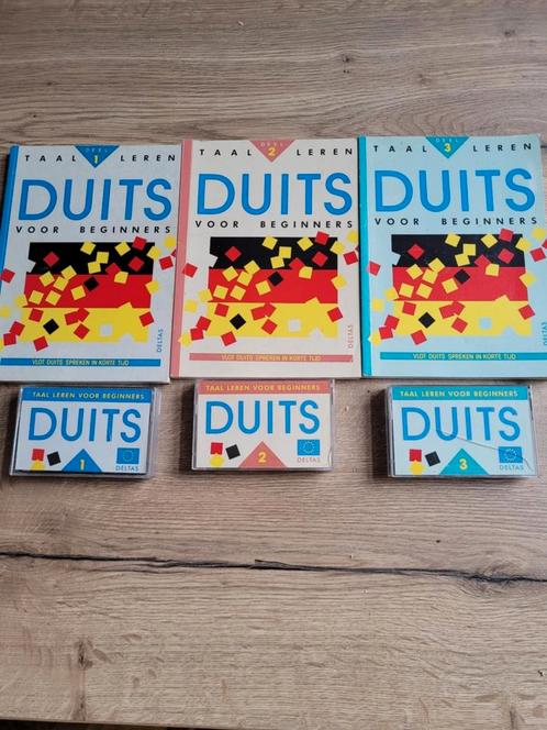 Taal leren : Duits voor beginners : 1 ,2 3 en cassettes, Boeken, Studieboeken en Cursussen, Zo goed als nieuw, Ophalen of Verzenden
