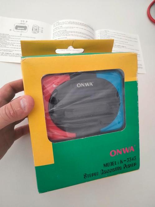 Vintage NOS cassette speler walkman muziek Onwa Postmodern, Verzamelen, Retro, Ophalen of Verzenden