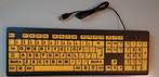 Clavier QWERTY pc grandes touches très visibles., Informatique & Logiciels, Enlèvement ou Envoi, Comme neuf
