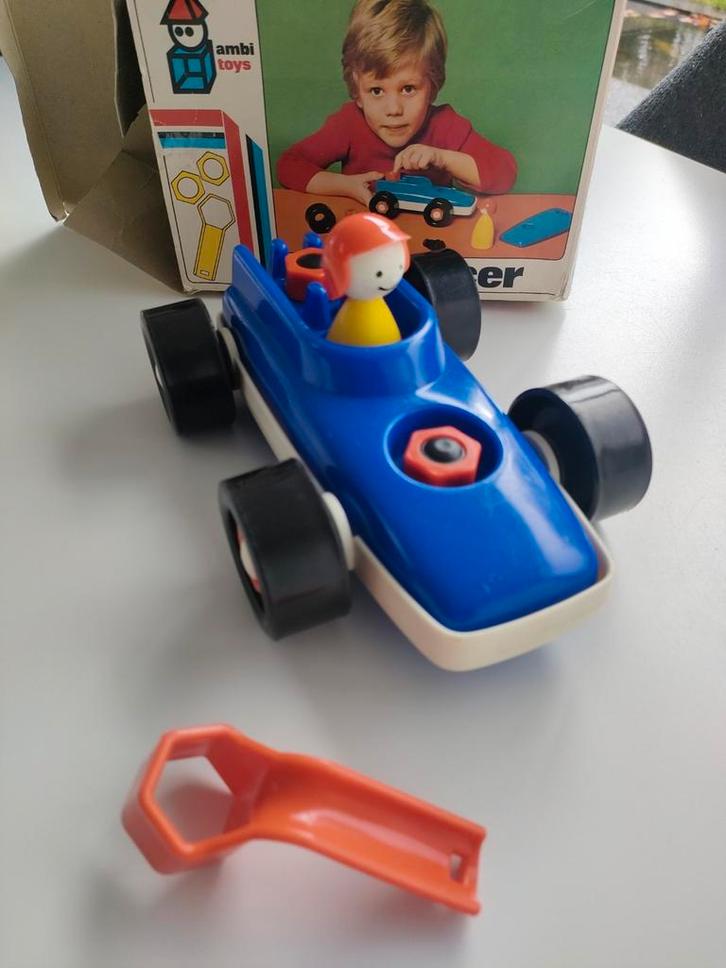 Vintage mini racer in originele verpakking, Antiek en Kunst, Antiek | Speelgoed, Ophalen of Verzenden
