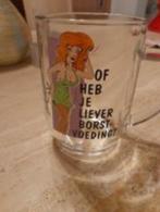 Bierglas met tekst 'Of heb je liever borstvoeding' 45 cl, Verzamelen, Ophalen of Verzenden, Nieuw, Bierglas