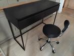 bureau of kaptafel zwart 120 cm nieuwstaat, Enlèvement, Comme neuf, Bureau