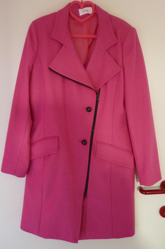 Fuchsia gevoerde mantel jas Maat 38, Kleding | Dames, Jassen | Winter, Maat 38/40 (M), Ophalen of Verzenden