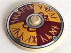 Lego dish 4x4 Viking Shield / 341-A1, Ophalen of Verzenden, Zo goed als nieuw, Losse stenen, Lego
