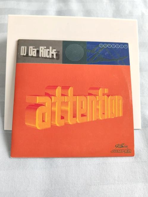 DJ DA RICK -attention - cd single -house - hardcore -retro., CD & DVD, CD | Dance & House, Comme neuf, Enlèvement ou Envoi