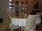 EETKAMER beige, weinig gebruikt, Huis en Inrichting, Ophalen, Zo goed als nieuw, Eigentijds, 4 tot 6 stoelen