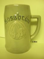 Rossbräu  Chope 1 litre, Collections, Marques de bière, Comme neuf, Chope(s), Enlèvement ou Envoi