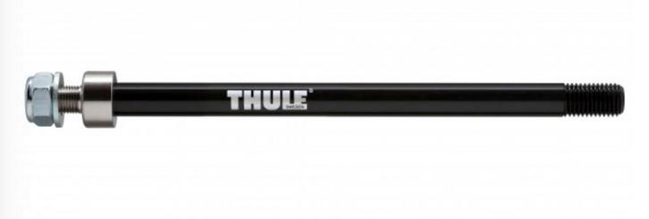 Thule thru axle M12x1,0 - 160-172 mm top staat, Fietsen en Brommers, Fietsaccessoires | Aanhangwagens en Karren, Zo goed als nieuw