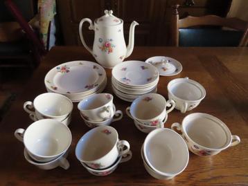 Beau service à café & dessert vintage 6 pers. P. Regout & Co beschikbaar voor biedingen