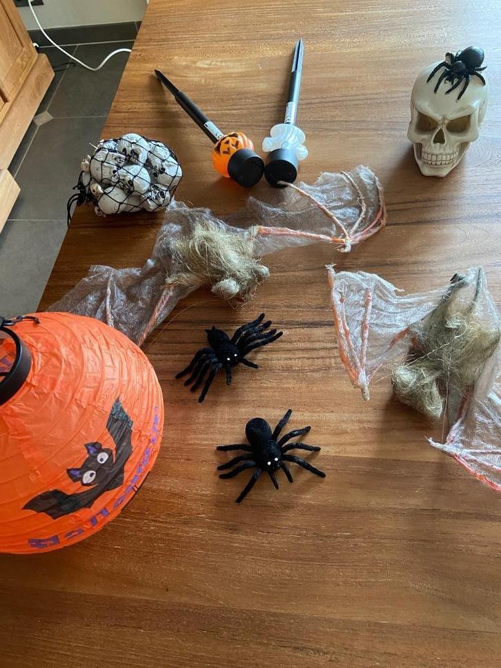 Halloween : set decoratie, Hobby en Vrije tijd, Feestartikelen, Zo goed als nieuw, Versiering, Ophalen of Verzenden