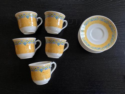 Onderbordjes en kopjes Churchill Ports of Call Collection, Huis en Inrichting, Keuken | Servies, Gebruikt, Kop(pen) en/of Schotel(s)