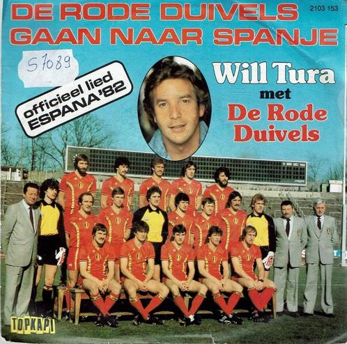 Vinyl, 7"   -   Will Tura Met De Rode Duivels – De Rode Duiv, Cd's en Dvd's, Vinyl | Overige Vinyl, Overige formaten, Ophalen of Verzenden