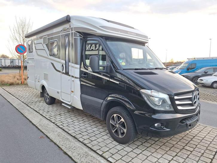 Hymer ML T 580 Mercedes automaat met lengtebedden, Caravans en Kamperen, Mobilhomes, Bedrijf, tot en met 3, Half-integraal, Hymer