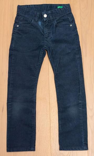 Blauwe ribfluwen broek Benetton, 6-7 jaar beschikbaar voor biedingen