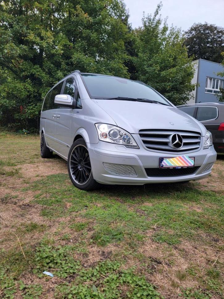 Mercedes Viano 2.2 CDI 5plaats lichtevacht, Auto's, Mercedes-Benz, Particulier, Viano, Achteruitrijcamera, Trekhaak, Ophalen