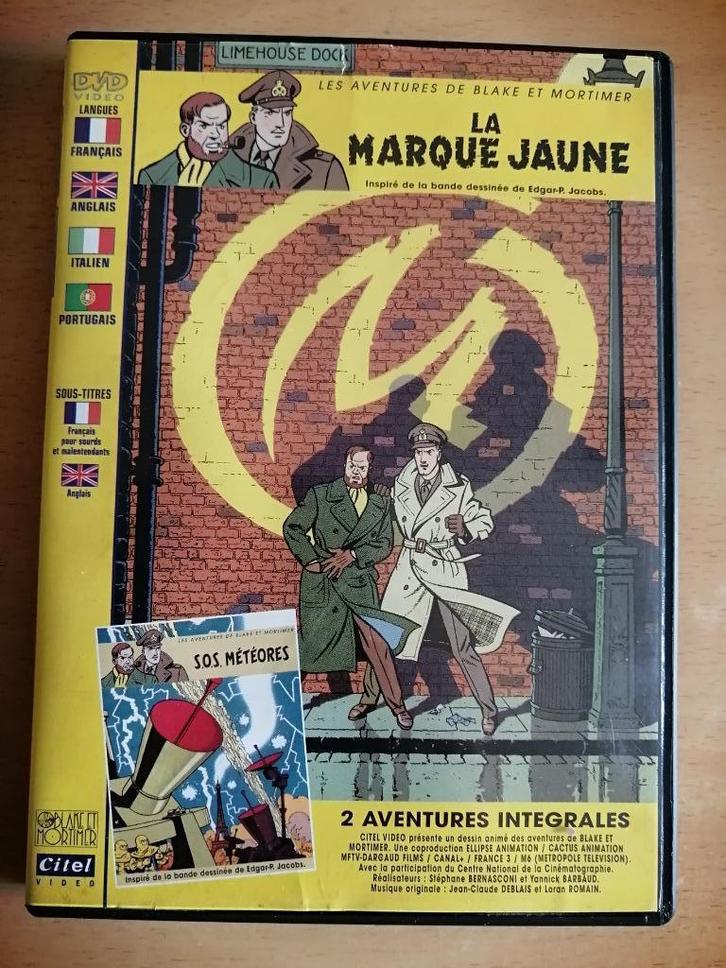 DVD BLAKE & MORTIMER La Marque Jaune + S.O.S. Météores, Cd's en Dvd's, Dvd's | Tekenfilms en Animatie, Ophalen of Verzenden